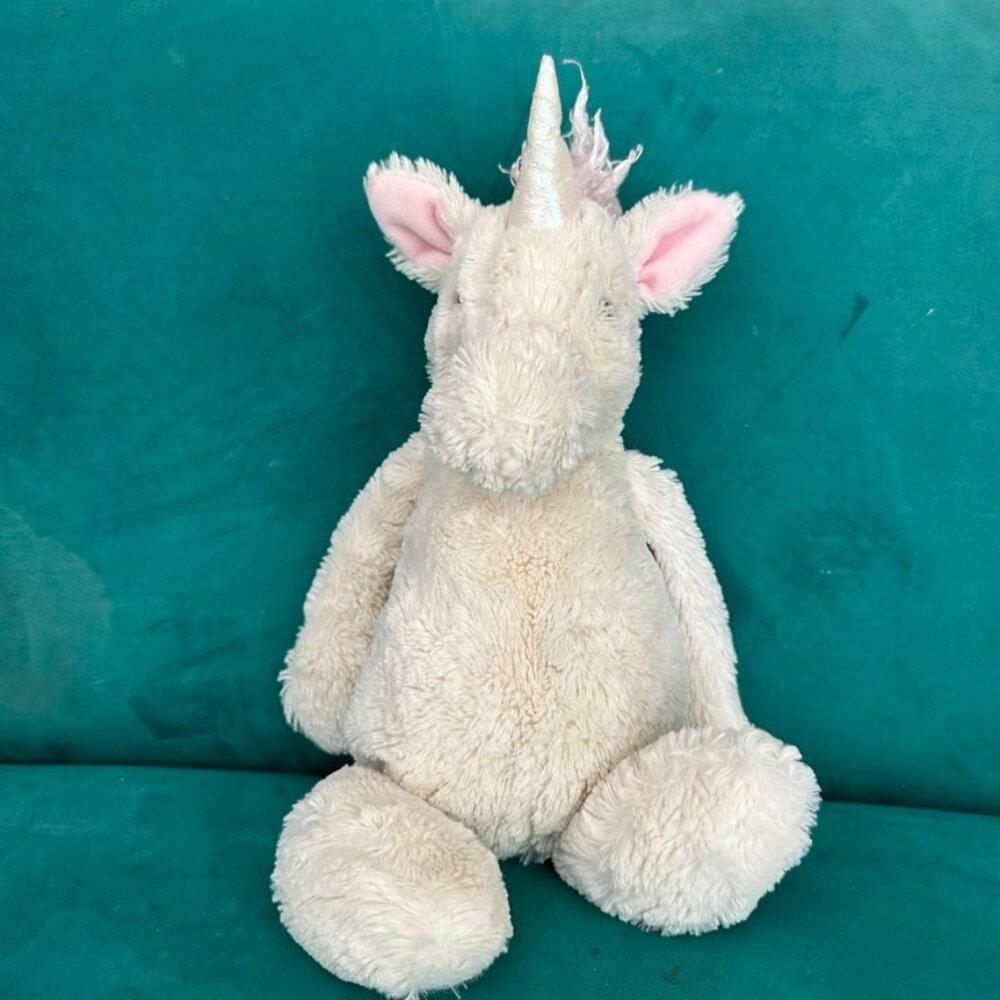 Jellycat Bashful Unicorn plush toy Medium 16"